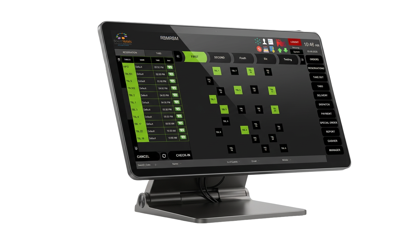 IntaPOS for Windows software interface